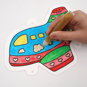 ของเล่นวาดรูปกราฟฟิตี้บอลลูนกระดาษรูปเครื่องบิน 3 มิติ ของเล่นเป่าลม DIY สนุกและเสริมพัฒนาการสำหรับเด็กชายและเด็กหญิง - Product Image 3