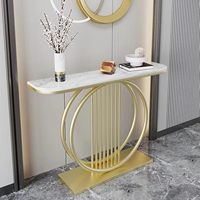 Table console moderne en métal, design éco-responsable fait main, pour salon, chambre, salle à manger, hôtel, durable et facile à utiliser