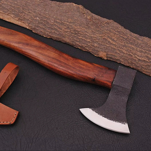 Hache de travail du bois de qualité industrielle en acier à haute teneur en carbone avec étui en cuir, hache personnalisée OEM - Product Image 1