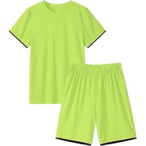 Nueva llegada de ropa deportiva de verano para hombres, conjuntos cortos sólidos informales para gimnasio con logotipo bordado, venta al por mayor, Conjunto de camiseta y pantalones cortos - Product Image 1