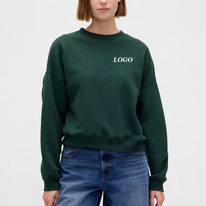 Sudadera de Mujer de Algodón Suave/Poliéster con Mangas Completas y Cuello Redondo, Corte Holgado para un Uso Cómodo e Informal - Product Image 1