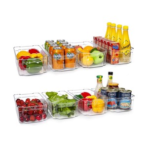 Refrigerator Organizer Bins Clear Plastic Bins For Fridge