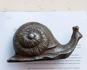 Escargot en fonte, finition rouille animaux Sculpture Figurine décorative pour la maison et le bureau tarif de gros quantité minimale de commande bas - Product Image 2