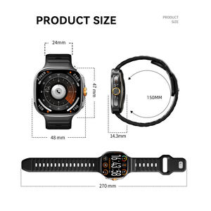 Montre connectée M99, écran AMOLED 2,40 pouces, 4G LTE, GPS, appels SIM, Android, étanche, bracelet en caoutchouc, suivi d'humeur - Product Image 5