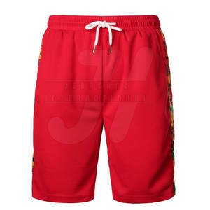 กางเกงขาสั้นออกกำลังกายผู้ชายสไตล์ไฮสตรีทคุณภาพสูงขายดี ดีไซน์ OEM แบบกำหนดเอง ลายเรียบ ระบายอากาศได้ดี เอวยางยืดระดับกลาง - Product Image 2