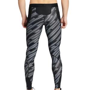 Customm Wholesale Men Slim Fit Compression Leggings Elastic Waist Breathable Quick Dry Water Resistant Anti Bacterial Gym <b>Tights</b> - Product Image 4