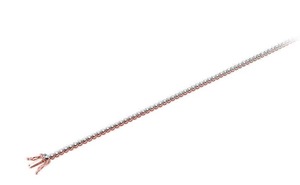 Pulsera Delicada con Corte Redondo y Diamantes Cultivados en Laboratorio de 0.50 Ct F-G VS en Platino, para Uso Diario, Regalo, Producto de Joyería de Moda - Product Image 2