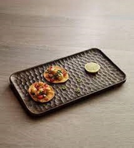 Plateau à usage multiple Plateau rond pour le service et la décoration Plateau de service en bois au prix le plus bas pour la maison et la cuisine - Product Image 2