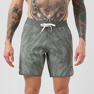 Shorts de planche en toile vintage pour hommes taille moyenne Spandex tissu anti-rides écologique confortable plage surf coupe classique - Product Image 5