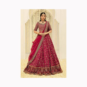 Señoras Casual Shalwar Kameez Color personalizado Pakistani Lehenga Choli para mujeres - Product Image 4