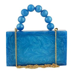 Handmade <strong>Beautiful</strong> Resin <strong>Clutch</strong> Bag for Women Elegant and Fashionable Design with Chain Decoration for Evening Events Parties - Product Image 3