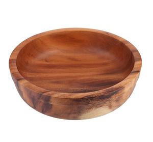 Tazón de Madera 100% Natural para Servir Aperitivos y Cena, con Acabado de Alta Calidad, Tazón de Madera para Servir Ensaladas, Hecho a Mano - Product Image 4