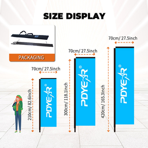 Bandera Personalizada con Impresión por Sublimación, Asta de Fibra de Vidrio, Bandera de Playa, <span class=keywords><strong>Publicidad</strong></span> Exterior, Bandera Recta para Grandes Espacios Exteriores - Product Image 5