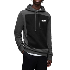 Sudadera de hombre de peso pesado de poliéster y algodón con logotipo personalizado Sudadera con capucha gruesa pesada en blanco hombro caído 400/460/500 Gsm estampado regular - Product Image 2