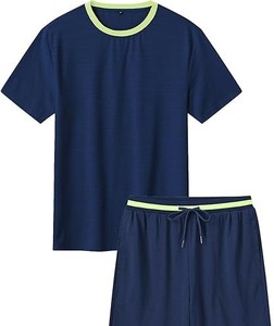 Camiseta personalizada para hombre y conjunto corto, ropa de verano 2025, conjunto de verano para hombre, conjunto de verano transpirable, precio al por mayor, conjuntos de verano para hombre - Product Image 1