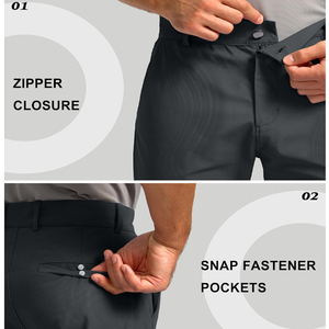 .กางเกงกอล์ฟเนื้อนุ่มสำหรับผู้ชายมีสายรัดเอวยืดหยุ่นและผ้าระบายอากาศได้ดีเหมาะสำหรับใส่ในชีวิตประจำวันและใช้ในการเดินทาง - Product Image 2