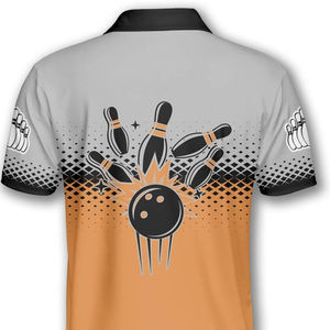Camiseta de bolos con logotipo de equipo personalizado para hombres de alta calidad, ropa deportiva de impresión completa sublimada con tinte en blanco para jugadores de bolos - Product Image 6