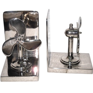 Nautical Metal Bookend Metal Product World Globe Creative Design Shape Shiny Table Centerpiece Wholesale Luxury Vintage Item - Product Image 1