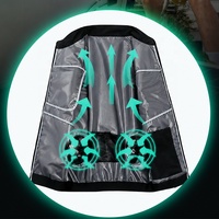 Gilet de refroidissement à double ventilateur, rechargeable par USB, léger, veste de travail rafraîchissante pour l'été, pour la construction, la pêche, le cyclisme, la randonnée