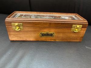 Dollond London Handmade Brass Nautical 25'' <b>Telescope</b> with Theory print glass Wooden Box Unique Spyglass Gift Foldable <b>Binocular</b> - Product Image 2