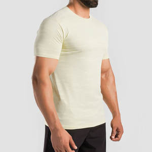 Camiseta Deportiva de Moda para Gimnasio, 100% Algodón, Ecológica, Transpirable, de Manga Corta, Corte Regular y Elástica - Product Image 4