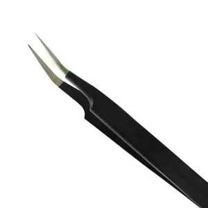 แหนบต่อขนตา BlackLash Professional แบบปลายแหลม 90 องศา ด้ามจับเพชร วัสดุเหล็ก ปลายแหลม สีตามสั่ง - Product Image 2