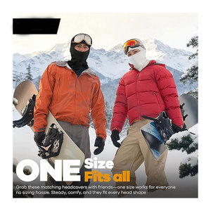 Masque de ski Balaclava Pro, coupe-vent thermique pour temps froid, masque intégral pour moto pour hommes et femmes, rose clair - Product Image 5