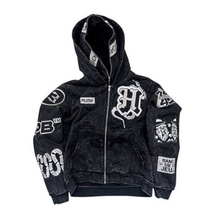 Sudadera con Capucha Unisex de Diseño, 100% Algodón Grueso, Personalizable, Estilo Moderno, Felpa Francesa, Aspecto Desgastado - Product Image 1