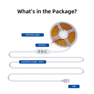 USB Dimmbare COB LED-Licht leiste 320LEDs/<span class=keywords><strong>m</strong></span> 5V USB-LED-Streifen USB-Touch-Controller - Product Image 4