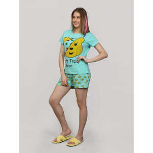 Conjunto de Pantalones Cortos de Jersey 100% Algodón, Tela Verde - Product Image 6