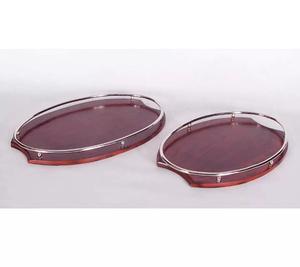 2025 Latest Design Genuine Leather Serving Tray Best for Serving at Home and <b>Bar</b> at Low Price by Zam Zam Impex - Product Image 3