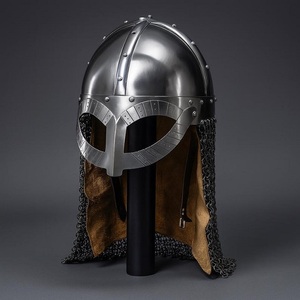 Casque de Viking Norman Armure médiévale faite à la main pour Cosplay Renaissance Fair & Collectors Casque de guerrier nordique - Product Image 1