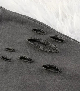 Sudaderas de cuello redondo Vintage Boxy Fit para hombre, sudadera desgastada de lavado ácido de gran tamaño para hombre, venta al por mayor y personalización - Product Image 2