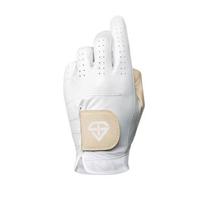 Gants de golf en cuir Cabretta de haute qualité, dernière mode, bleus, avec logo personnalisé, confortables, antidérapants, pour hommes. - Product Image 3