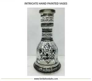 Chichas Farida, nouveau design, chicha en verre faite à la main, peinte à la main avec des motifs égyptiens complexes, vases de luxe Jumbo & Kola pour fumer la chicha - Product Image 6