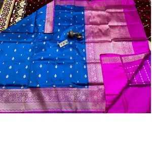 custom made brocade silk fabrics in custom made colors ideal for saree and Indian product suppliers