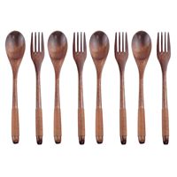 BS INTERNATIONAL OEM ODM Ensemble de couverts en bois personnalisés, vintage, légers, durables, polis à la main, écoresponsables, pour fêtes
