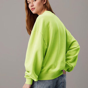 Sudaderas de algodón de nuevo diseño para mujer, ropa informal, sudaderas de moda, sudaderas de algodón 100% transpirables de Color sólido para mujer - Product Image 3