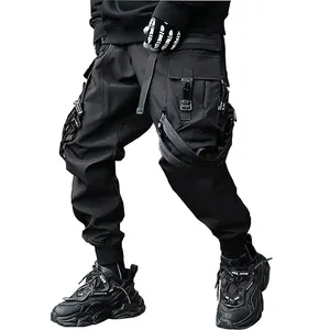 Ropa de calle con logotipo personalizado al por mayor pantalones Techwear para hombre con correas/pantalones tácticos nuevo diseño