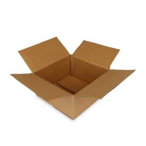 Versatile 8.5x6.5x6" Universal <b>Shipping</b> <b>Box</b> Brown 3-Ply Corrugated Waterproof Board Portable Recycled Materials for Supermarket - Product Image 2