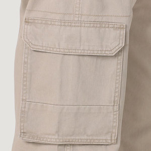 กางเกงคาร์โก้ทรงตรงเอวสูงแฟชั่นดีไซน์ใหม่สำหรับผู้ชาย ด้านหน้าเรียบ มีกระเป๋าข้าง ราคาประหยัด - Product Image 3