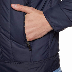 Chaquetas acolchadas de nailon para hombre, chaquetas de invierno con capucha, cómodas/duraderas, Color azul, 100% - Product Image 6