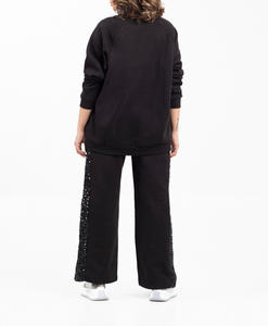 Vente en gros de vêtements personnalisables pour femmes 100% coton polaire lourde lavage à l'acide dessin animé chaud pull décontracté veste sweatshirts - Product Image 4