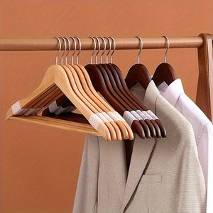 Elegance Style Wood Clothes <b>Hanger</b> <b>for</b> Wardrobe Bathroom Living Room-<b>for</b> Coat Pant Suit Shirt - Product Image 2