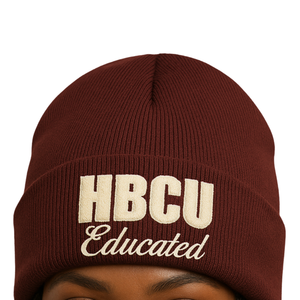 Chapeau beanie maroon DST pour les diplômés des HBCU, casquette en acrylique Delta, broderie en chenille, sororité grecque Divine Nine, couvre-chef tendance - Product Image 4