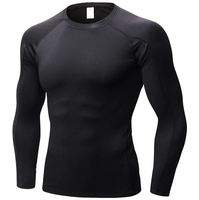 Haut de compression à manches longues pour le sport, vêtements de sport, prix raisonnable