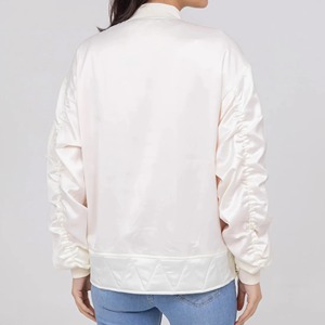 Women Bomber <b>Jacket</b> Custom <b>Lightweight</b> Nylon Streetwear Fashion Casual Outerwear OEM Manufacturer Factory Supplier - Product Image 2