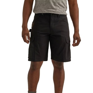 2024 hommes de haute qualité taille élastique Cargo Shorts personnalisé Nylon Fitness Style été décontracté Look avec motif solide taille XS - Product Image 1