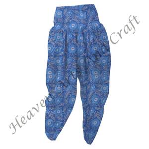 Pyjama en coton imprimé floral à la main pantalon Patiala Boho Chic pantalon Patiala imprimé confort pour les femmes à porter au quotidien - Product Image 5