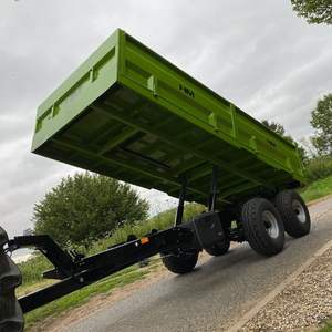 Usine en gros de qualité supérieure tracteur basculant la remorque 1500kg 5x8 en aluminium remorque à benne basculante remorque agricole livraison rapide - Product Image 3